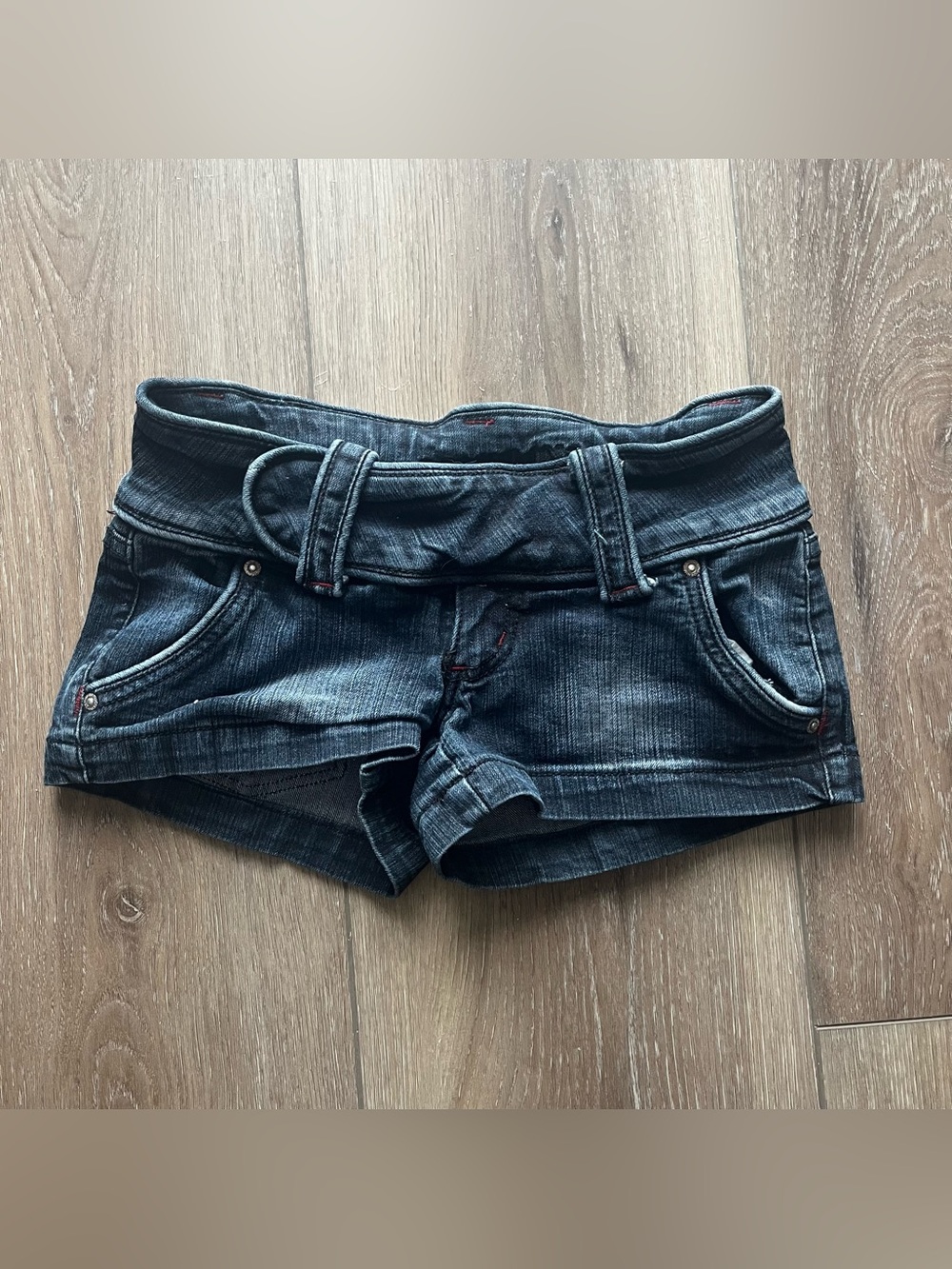 Y2K Seductions Low rise Mini Shorts with Belt Detail